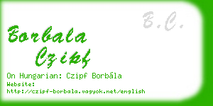 borbala czipf business card